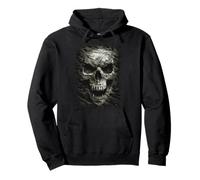 Ufficiale Spiral Camo Skull Gothic Fantasy Felpa con Cappuccio