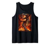 Ufficiale Spiral Draconis Flame Gothic Fantasy Canotta