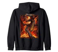 Ufficiale Spiral Draconis Flame Gothic Fantasy Felpa con Cappuccio