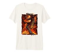 Ufficiale Spiral Draconis Flame Gothic Fantasy Maglietta Premium