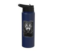 Ufficiale Spiral Forest Wolf Gothic Fantasy Stainless Steel Insulated Water Bottle