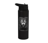 Ufficiale Spiral Forest Wolf Gothic Fantasy Stainless Steel Insulated Water Bottle