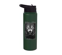 Ufficiale Spiral Forest Wolf Gothic Fantasy Stainless Steel Insulated Water Bottle