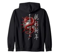 Ufficiale Spiral Oriental Dragon Gothic Fantasy Felpa con Cappuccio