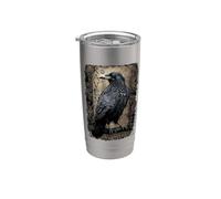 Ufficiale Spiral Raven Wise Gothic Fantasy Bicchiere termico in acciaio inox doppia parete