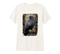 Ufficiale Spiral Raven Wise Gothic Fantasy Maglietta Premium