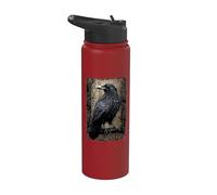 Ufficiale Spiral Raven Wise Gothic Fantasy Stainless Steel Insulated Water Bottle