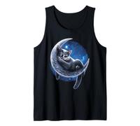 Ufficiale Spiral Velvet Moon Cat Gothic Fantasy Canotta