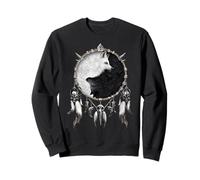 Ufficiale Spiral Wolf Chi Yin Yang Gothic Fantasy Felpa