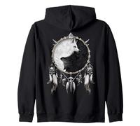Ufficiale Spiral Wolf Chi Yin Yang Gothic Fantasy Felpa con Cappuccio