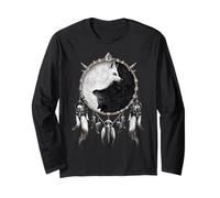 Ufficiale Spiral Wolf Chi Yin Yang Gothic Fantasy Maglia a Manica