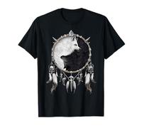 Ufficiale Spiral Wolf Chi Yin Yang Gothic Fantasy Maglietta
