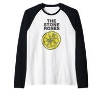 Ufficiale Stone Roses Lemons 1989 Rock Band Album Maglia con Maniche Raglan
