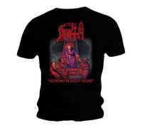 Ufficiale T-Shirt Death Nero Death in Scream Bloody Gore Tutte Le Misure