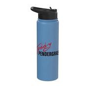 Ufficiale Teddy Pendergrass Signature Black on Red Legend Stainless Steel Insulated Water Bottle