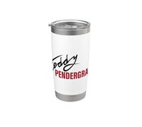 Ufficiale Teddy Pendergrass Signature Red on Black Bicchiere termico in acciaio inox doppia parete