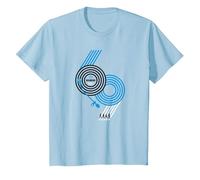 Ufficiale The Beatles Abbey Road 1969 Vintage Band Pop Rock Maglietta, Bambini, Celeste, 8 Anni