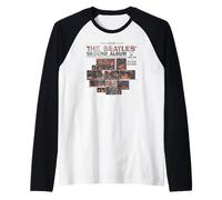Ufficiale The Beatles Second Album Cover Pop Rock Band Maglia con Maniche Raglan