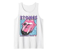 Ufficiale The Rolling Stones American Tour 81 Bianco Retro Canotta