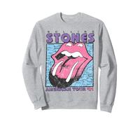 Ufficiale The Rolling Stones American Tour 81 Grigio per Fan Felpa
