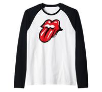 Ufficiale The Rolling Stones Iconic Tongue No Filter Maglia con Maniche Raglan