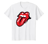 Ufficiale The Rolling Stones Iconic Tongue No Filter Maglietta, Bambini, Bianco, 4 Anni