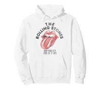 Ufficiale The Rolling Stones NYC 75 Bianco per i Fan Retro Felpa con Cappuccio