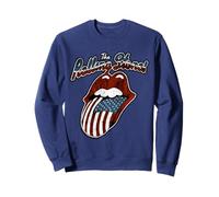 Ufficiale The Rolling Stones Tour America Navy Blue Felpa