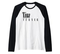 Ufficiale Tina Turner Black Logo Artwork Maglia con Maniche Raglan