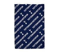 CHARACTER WORLD Coperta in pile ufficiale del Tottenham Hotspur FC, super morbida, design della linea calcistica, calda e super morbida al tatto, perfetta per casa, camera da letto, pigiama party e