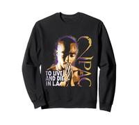 Ufficiale Tupac To Live And Die a Los Angeles Felpa