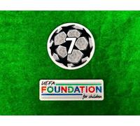 UFFICIALE UCL STARBALL BOH 7 + FONDOTINTA UEFA PER BAMBINI AC MILAN PATCH