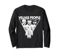 Ufficiale Village People Logo Triangle Artwork Maglia a Manica