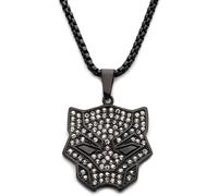 Ufficiale Wakanda Forever Autorizzato Marvel Nero Pantera Logo Bianco Gemma