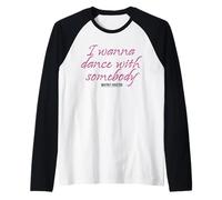Ufficiale Whitney Houston I Wanna Dance with Somebody Maglia con Maniche Raglan