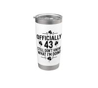 Ufficialmente 43 Ancora non so cosa sto facendo Bicchiere termico in acciaio inox doppia parete