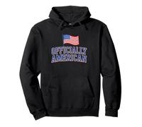Ufficialmente Americano New USA Citizen Felpa con Cappuccio