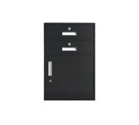 Ufficio Archivio Archivio Archivio di grande capacità a 3 strati Armadio per l'organizzazione dei dati dei file dell'ufficio Armadi di archiviazione del balcone con serrature Mobile Archiviatore(Neg