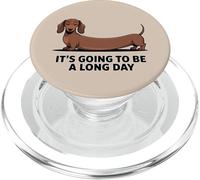 Ufficio bassotto divertente "Sarà una lunga giornata" PopSockets PopGrip per MagSafe