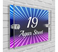 Ufficio Casa Insegna/Placca A3 Misura (420mm x 297mm) Numero Strada Nome -