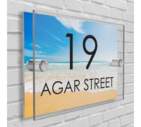 Ufficio Casa Insegna/Placca A3 Misura (420mm x 297mm) Numero Strada Nome -