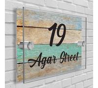 Ufficio Casa Insegna/Placca A3 Misura (420mm x 297mm) Numero Strada Nome -