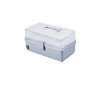 Ufficio Cassetta Portautensili Grigia Di Grande Capacità, Scatola Portaoggetti For Articoli For La Casa, Portatile Valigetta portaoggetti