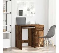 Ufficio legno di ingegneria 86x49x76 cm | Con armadio, ripiano e cassetto, spazioso stoccaggio, superficie resistente, uso versatile