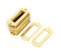 ufficio postale archivio cassetto supporto etichetta metallo dorato50pz