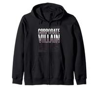 Ufficio Sirena Corporate Villain Dark Goth Estetica Felpa con Cappuccio