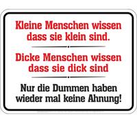 Ufficio Sprüche-schild Solo La Dummen Hanno Non Ne Ho Idea Divertente Deko Latta