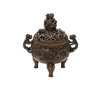 Ufficio Squisito bruciatore di incenso for la casa Portaincenso in rame fascia alta, a forma bestia retrò che attira ricchezza Ornamento