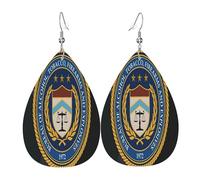 Ufficio statunitense per l'alcol, il tabacco e le armi da fuoco ATF Orecchini in pelle, decorazioni per abiti, adatti per feste, festività e vita quotidiana