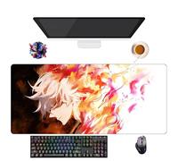 UfgDGS Anime Hell's Paradise, tappetino per mouse XXL impermeabile (90 cm x 40 cm x 3 mm), base antiscivolo in gomma, protezione tastiera e mouse per PC e portatile (1)